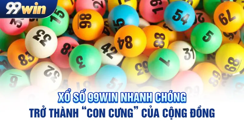 Xổ số 99win nhanh chóng trở thành "con cưng" của cộng đồng
